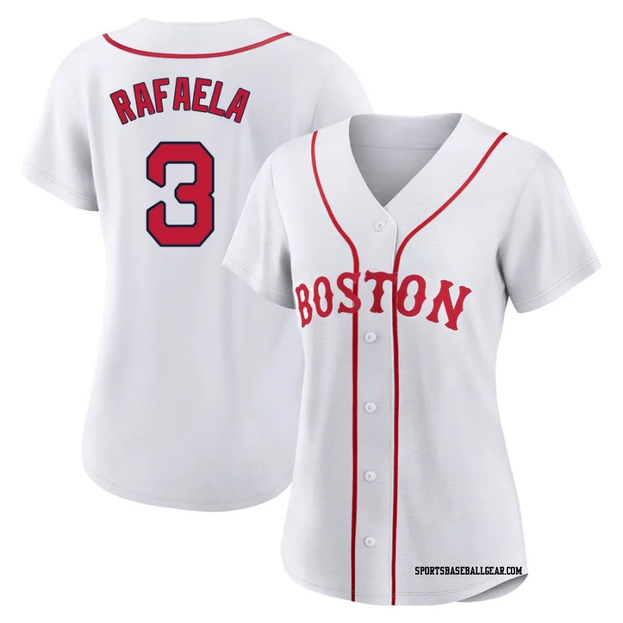 Ceddanne Rafaela Women's Boston Red Sox White Authentic 2021 Patriots' Day Jersey