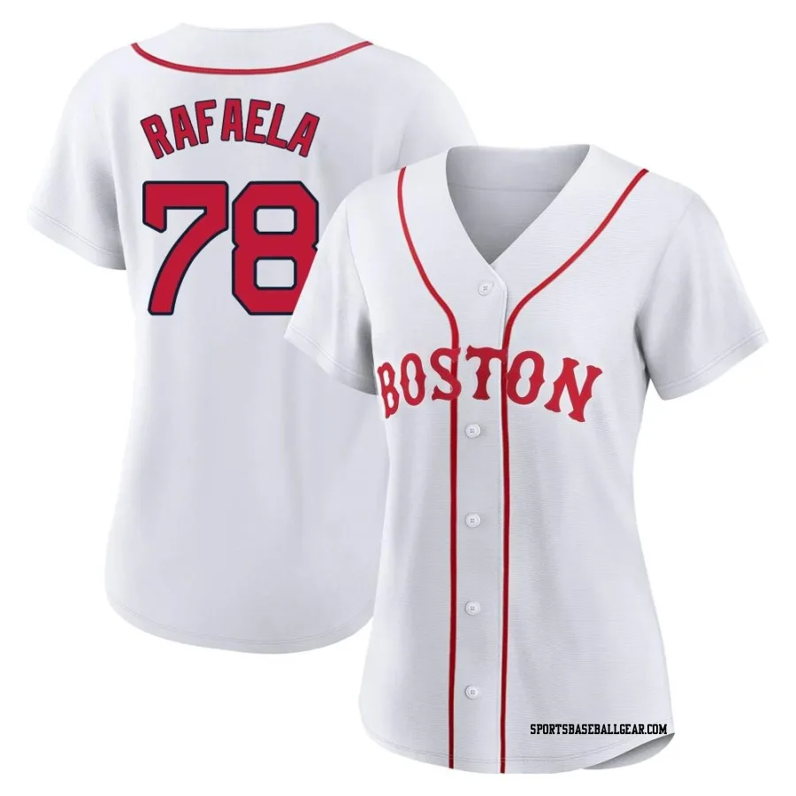 Ceddanne Rafaela Women's Boston Red Sox White Authentic 2021 Patriots' Day Jersey