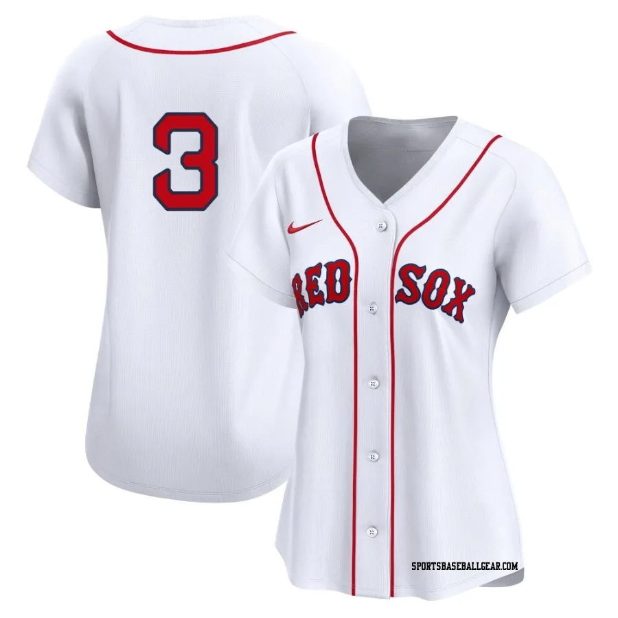 Ceddanne Rafaela Women's Boston Red Sox White Limited 2nd Home Jersey