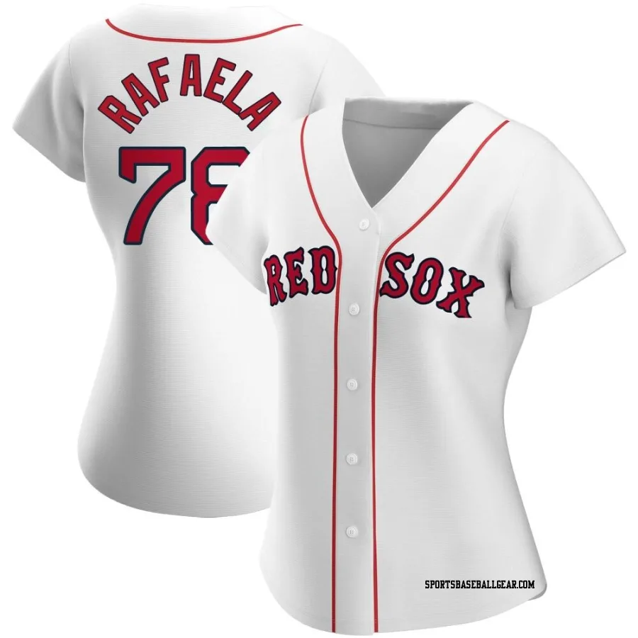 Ceddanne Rafaela Women's Boston Red Sox White Replica Home Jersey