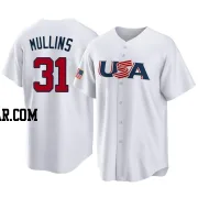 Cedric Mullins Men's USA Baseball White Replica 2023 World Baseball Classic Jersey