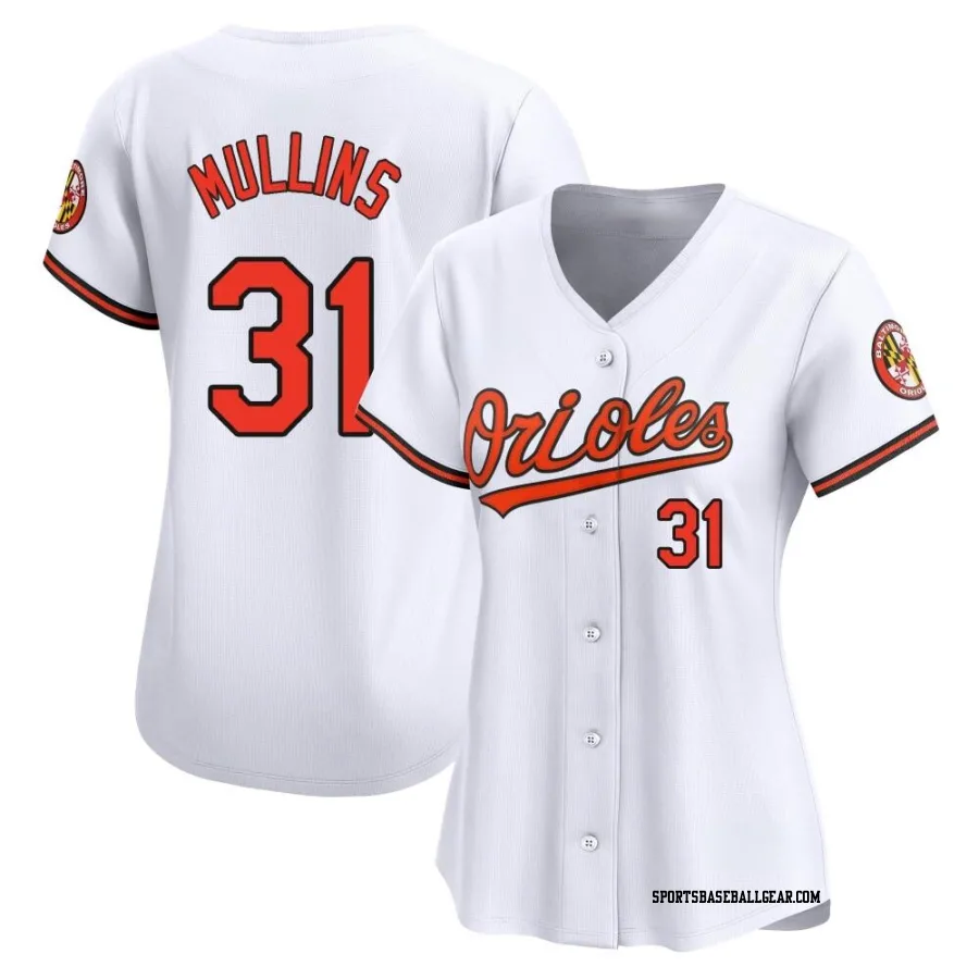 Cedric Mullins Women's Baltimore Orioles White Limited Home Jersey