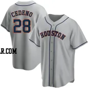 Cesar Cedeno Men's Houston Astros Gray Replica Road Jersey