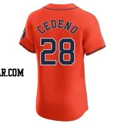 Cesar Cedeno Men's Houston Astros Orange Elite Alternate Vapor Premier Jersey