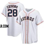 Cesar Cedeno Men's Houston Astros White Replica 2022 World Series Champions Home Jersey