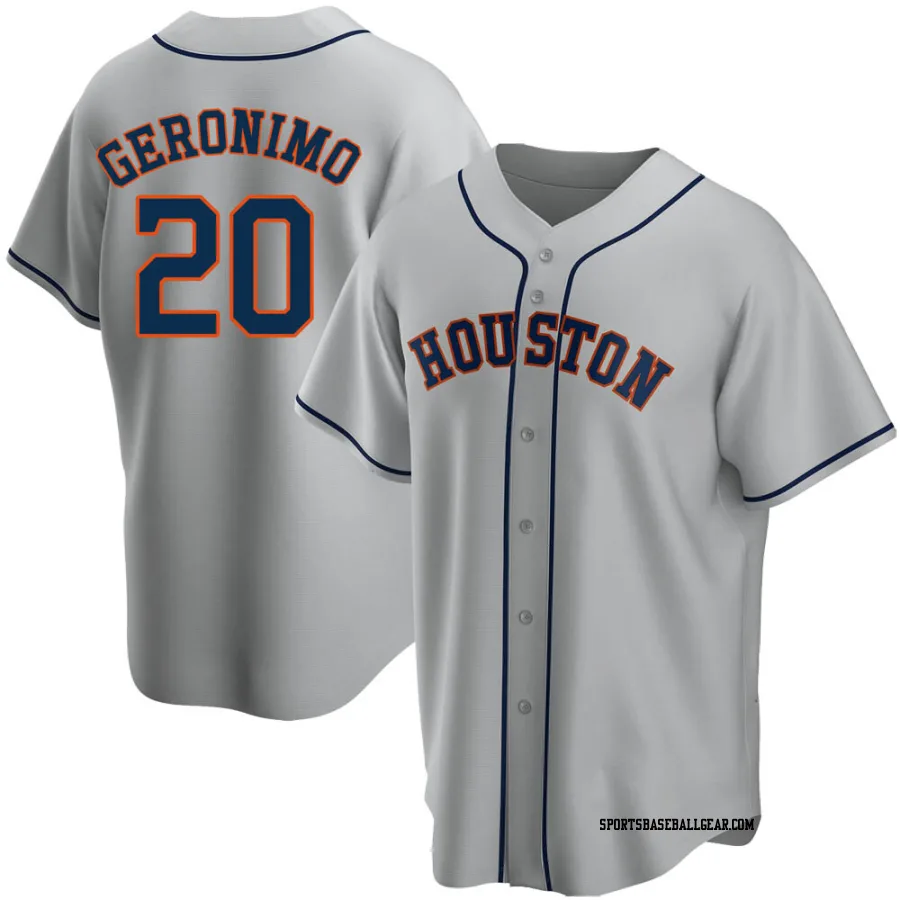 Cesar Geronimo Men's Houston Astros Gray Replica Road Jersey