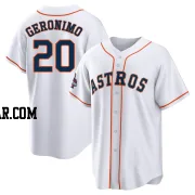 Cesar Geronimo Men's Houston Astros White Replica 2022 World Series Champions Home Jersey