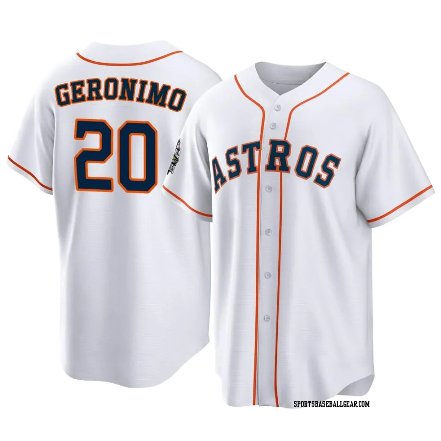 Cesar Geronimo Men's Houston Astros White Replica 2022 World Series Home Jersey