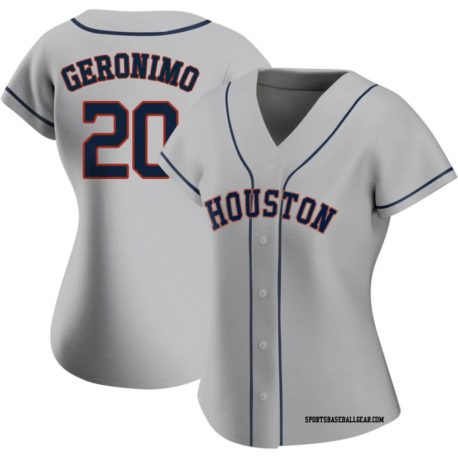 Cesar Geronimo Women's Houston Astros Gray Authentic Road 2020 Jersey