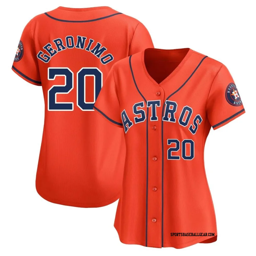 Cesar Geronimo Women's Houston Astros Orange Limited Alternate Jersey