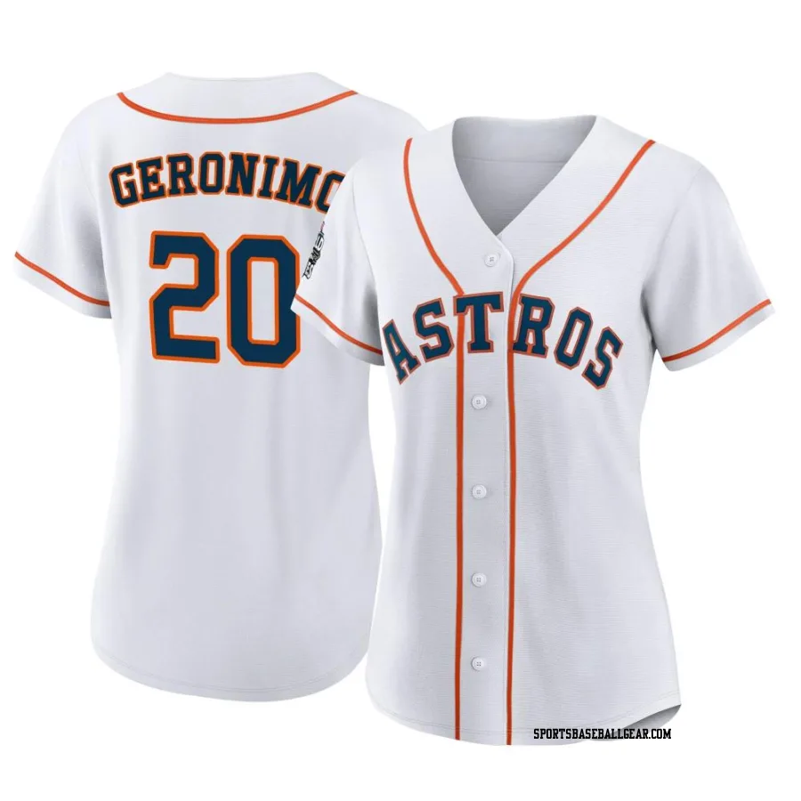 Cesar Geronimo Women's Houston Astros White Replica 2022 World Series Home Jersey