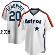 Cesar Geronimo Youth Houston Astros White Replica Home Cooperstown Collection Team Jersey