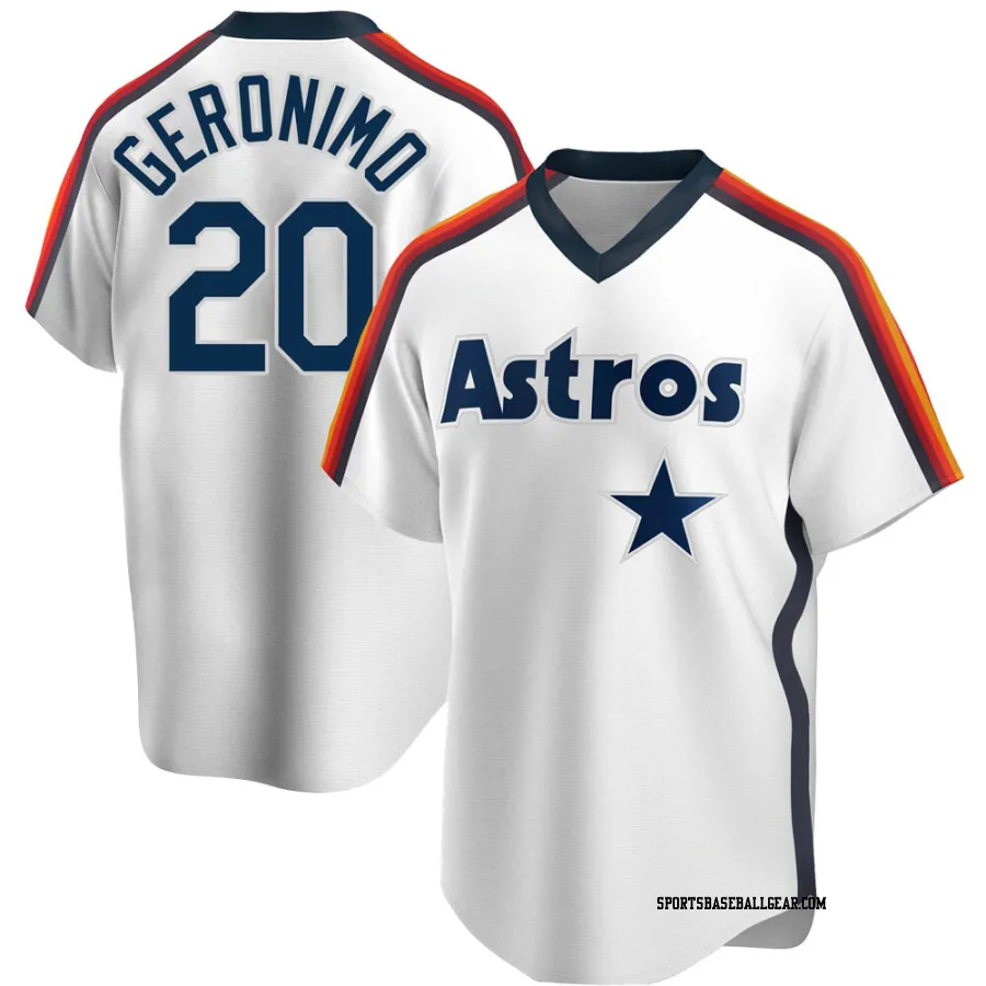 Cesar Geronimo Youth Houston Astros White Replica Home Cooperstown Collection Team Jersey