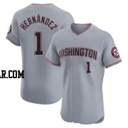 Cesar Hernandez Men's Washington Nationals Gray Elite Road Jersey