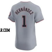 Cesar Hernandez Men's Washington Nationals Gray Elite Road Jersey