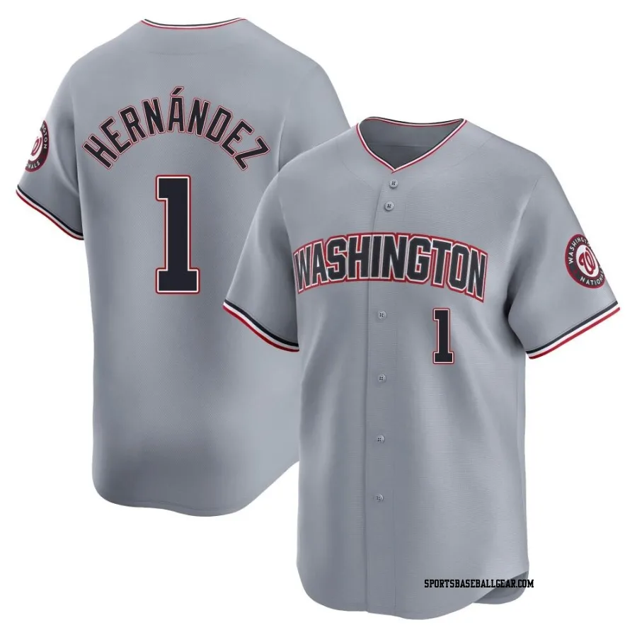 Cesar Hernandez Men's Washington Nationals Gray Limited Road Jersey