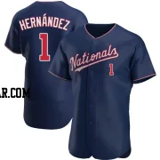 Cesar Hernandez Men's Washington Nationals Navy Authentic Alternate Jersey