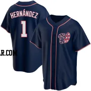 Cesar Hernandez Men's Washington Nationals Navy Replica Alternate Team Jersey