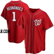 Cesar Hernandez Men's Washington Nationals Red Replica Alternate Jersey