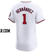 Cesar Hernandez Men's Washington Nationals White Elite Home Jersey