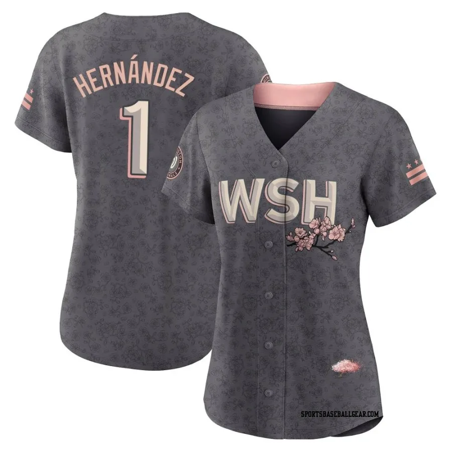 Cesar Hernandez Women's Washington Nationals Gray Authentic 2022 City Connect Jersey