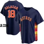 Cesar Salazar Men's Houston Astros Navy Replica Alternate Jersey