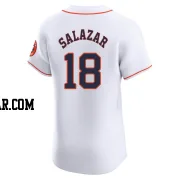 Cesar Salazar Men's Houston Astros White Elite Home Jersey