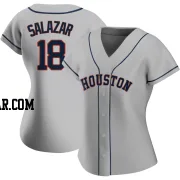 Cesar Salazar Women's Houston Astros Gray Authentic Road 2020 Jersey