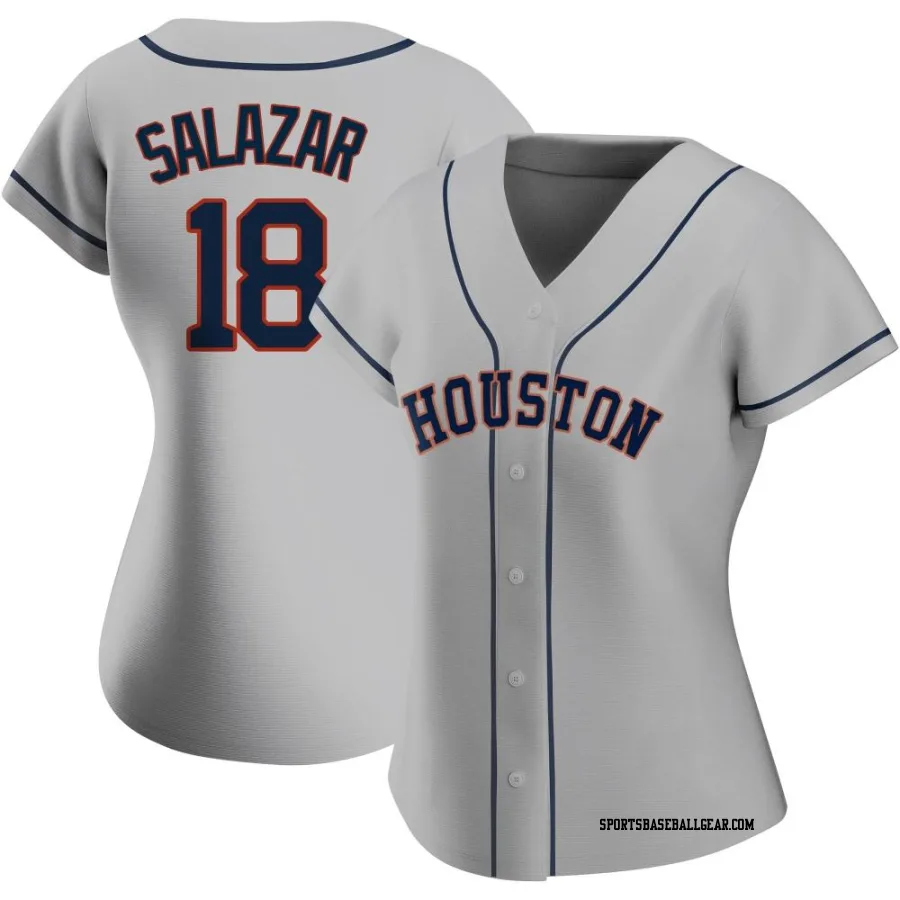 Cesar Salazar Women's Houston Astros Gray Authentic Road 2020 Jersey