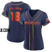 Cesar Salazar Women's Houston Astros Navy Authentic 2022 City Connect Jersey