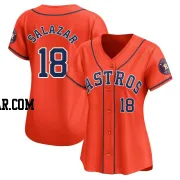 Cesar Salazar Women's Houston Astros Orange Limited Alternate Jersey