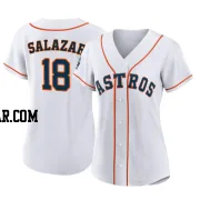 Cesar Salazar Women's Houston Astros White Authentic 2022 World Series Home Jersey