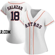 Cesar Salazar Women's Houston Astros White Authentic Home Jersey