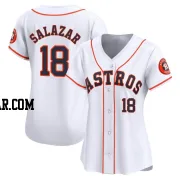 Cesar Salazar Women's Houston Astros White Limited Home Jersey