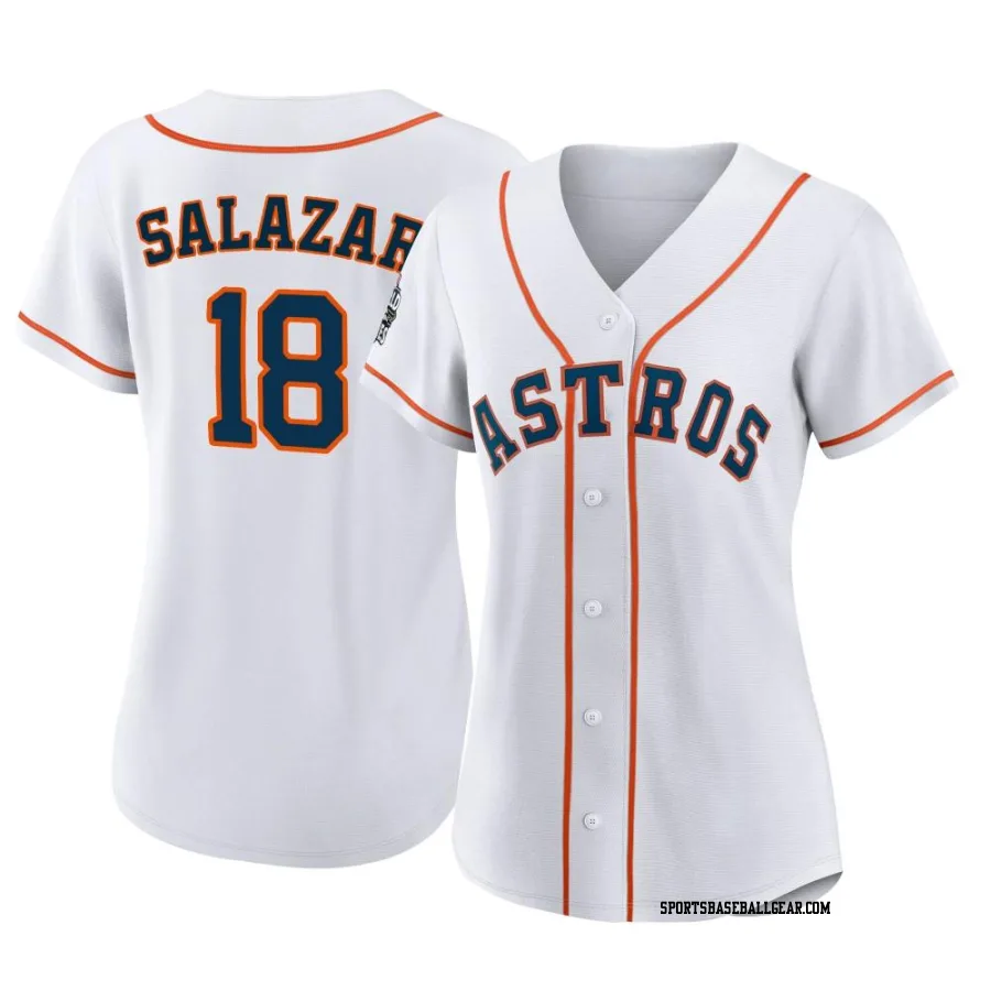 Cesar Salazar Women's Houston Astros White Replica 2022 World Series Home Jersey