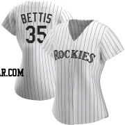 Chad Bettis Women's Colorado Rockies White Authentic Home Jersey