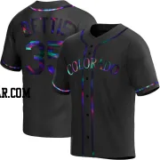 Chad Bettis Youth Colorado Rockies Black Holographic Replica Alternate Jersey