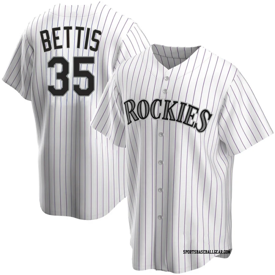 Chad Bettis Youth Colorado Rockies White Replica Home Jersey