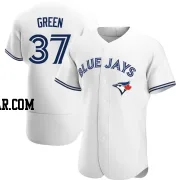 Chad Green Men's Toronto Blue Jays White Authentic Home Jersey