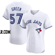 Chad Green Men's Toronto Blue Jays White Elite Home Jersey