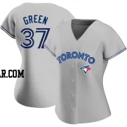 Chad Green Women's Toronto Blue Jays Gray Authentic Road Jersey