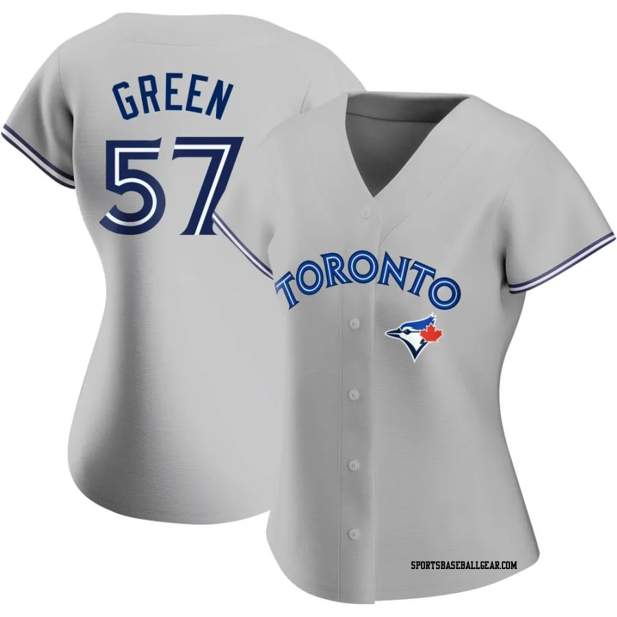 Chad Green Women's Toronto Blue Jays Gray Authentic Road Jersey