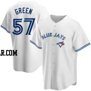 Chad Green Youth Toronto Blue Jays White Replica Home Jersey