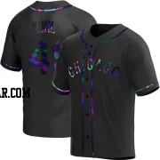 Chad Kuhl Men's Chicago White Sox Black Holographic Replica Alternate Jersey