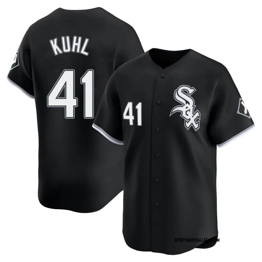 Chad Kuhl Men's Chicago White Sox Black Limited Alternate Jersey