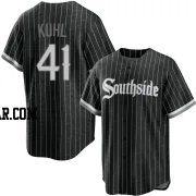 Chad Kuhl Men's Chicago White Sox Black Replica 2021 City Connect Jersey