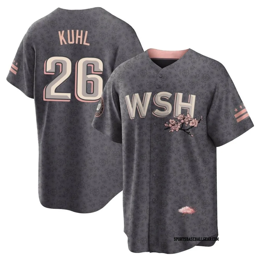 Chad Kuhl Men's Washington Nationals Gray Replica 2022 City Connect Jersey