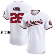 Chad Kuhl Men's Washington Nationals White Elite Home Jersey