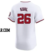 Chad Kuhl Men's Washington Nationals White Elite Home Jersey