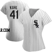 Chad Kuhl Women's Chicago White Sox White Authentic Home Jersey